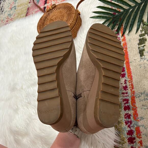 Koolaburra by UGG Tan Suede Yonela Wedge Ankle Boots Booties 10 Style 1124193 - Picture 8 of 9